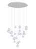 LAMPA WISZĄCA ZOE 24x1,5W CHROMOWA (P0386) - Maxlight