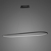 Lampa wisząca Ledowe Okręgi Oval No.1 120cm 3k czarna (LA069/PO_120_40_in_3k_black) - ALTAVOLA DESIGN