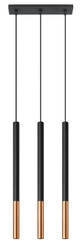Lampa wisząca MOZAICA 3L czarny/miedź (SL.0889) - Sollux