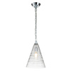 Lampa wisząca Elmore - 1 źródło światła - Polerowany chrom (QN-ELMORE-P-PC) - Quintiesse