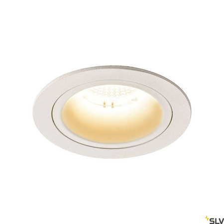 NUMINOS® DL M, wewnętrzna oprawa sufitowa wpuszczana LED, biała/biała 2700 K 55°, zawiera sprężyny liściaste (1003860) - SLV