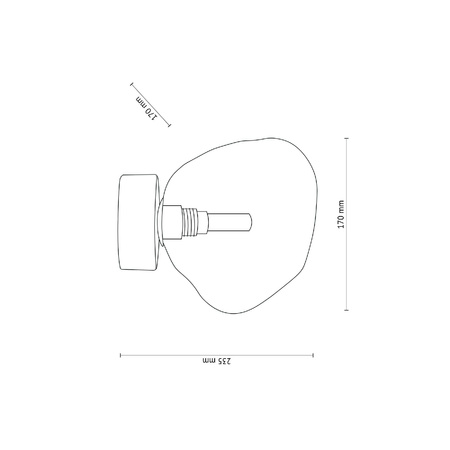 LAVA SABIA KINKIET 1XG9  SMALL (11104) - TK Lighting