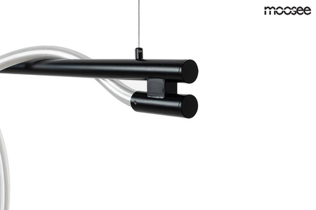 Nowoczesna lampa wisząca SERPIENTE 120  czarna (MSE1501100394) - Moosee