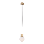 PENDANT LAMP 1XG9 OPAL GLASS-GOLD (22220 Zambelis) - Zambelis