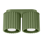 Plafon AURA 2 zielony oliwkowy GU10 (SL.1795) - Sollux Lighting