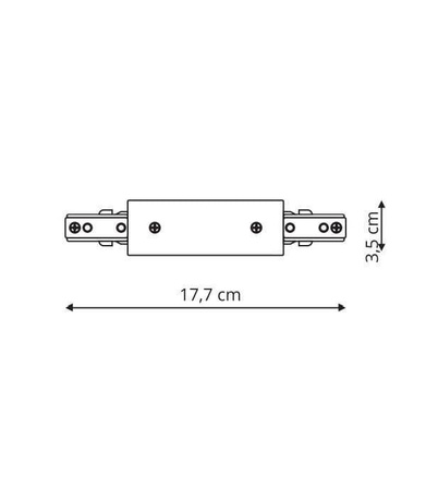 Zasilanie centralne 3F białe (LP-551/3F WH) - Light Prestige