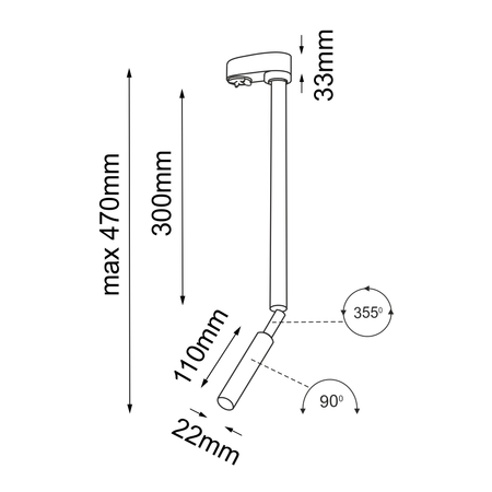 Spot Kosame T R - Złoty - Szynoprzewód 3F 230V   (6068) - Shilo