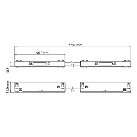 Łącznik narożny magnetic track 10mm (ML2191) - Milagro