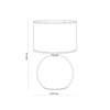 Lampa stołowa PALLA czarna Ø 36 (5080) - TK Lighting
