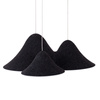 Wisząca lampa z filcu MAXLIGHT P0565 BELMOND BLACK&GREY