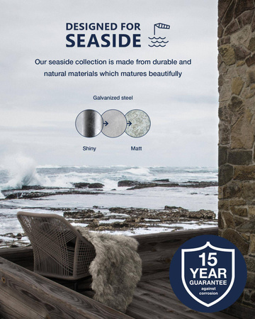 Lampa ogrodowa BLOK Nordlux E27 60W Stal galwanizowana Ocynkowany