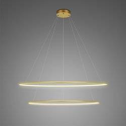 Altavola Design: Lampa Ledowe Okręgi No. 2 Φ100 cm in 3k złota (LA074/P_100_in_3k_gold) - ALTAVOLA DESIGN