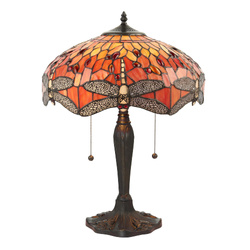 Lampa Stołowa Dragonfly flame (64093) Tiffany