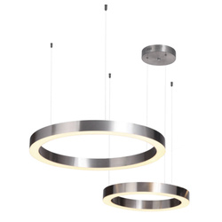 Lampa wisząca CIRCLE 40+60 LED nikiel na 1 podsufitce (ST-8848-40+60 nickel) - Step into Design