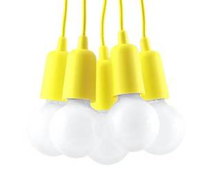 Lampa wisząca DIEGO 5 żółta (SL.0580) - Sollux
