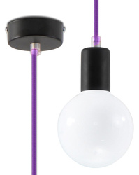 Lampa wisząca EDISON fioletowa (SL.0156) - Sollux