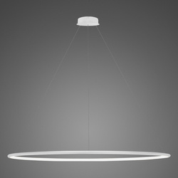 Lampa wisząca Ledowe Okręgi No.1 Φ180 cm in 3k biała ściemnialna Altavola Design (LA073/P_180_in_3k_white_dimm) - ALTAVOLA DESIGN