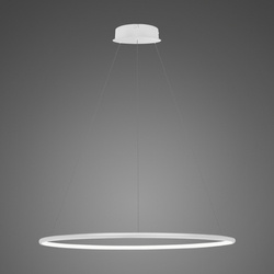 Lampa wisząca Ledowe Okręgi No.1 Φ80 cm in 4k biała Altavola Design (LA073/P_80_in_4k_white) - ALTAVOLA DESIGN