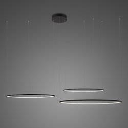 Lampa wisząca Ledowe Okręgi No.3 Φ120 cm in 4k czarna Altavola Design (LA075/CO3_120_in_4k_black) - ALTAVOLA DESIGN