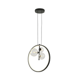 Lampa wisząca ORION RING LED czarny 40 cm (DN1504) - Step into Design