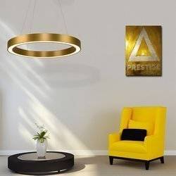 Ledowa lampa wisząca Billions No.4 Φ80 cm - 3k złota Altavola Design  (LA091/P_80_down_3k_gold) - ALTAVOLA DESIGN