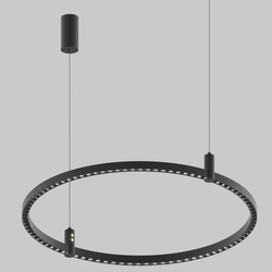 Ledowa lampa wisząca Diamante No.2  CO1 100 cm czarna Altavola Design  (LA118/CO1_100_black) - ALTAVOLA DESIGN