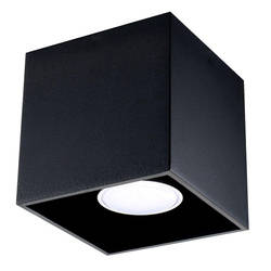 Plafon QUAD 1 czarny (SL.0022) - Sollux