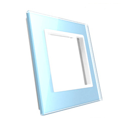 Pojedyncza ramka szklana w kolorze Niebieskim (GPF-1-69) LIVOLO