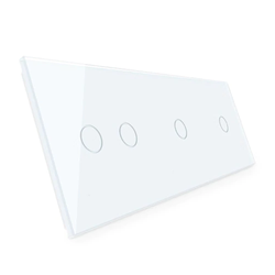 Potrójny panel szklany w kolorze białym (70112-61) LIVOLO