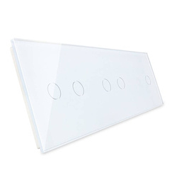 Potrójny panel szklany w kolorze białym (70122-61) LIVOLO