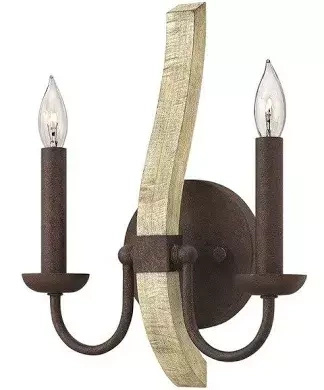 	 	 	  Lampa ścienna, kinkiet MIDDLEFIELD kol. RDZAWE ŻELAZO (HK/MIDDLEFIELD2) - Hinkley - Elstead Lighting