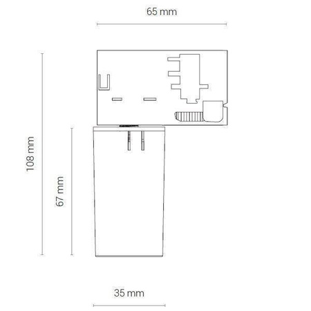 8281 CTLS ADAPTER FOR CAMELEON SYSTEM BLACK (8281) - Nowodvorski