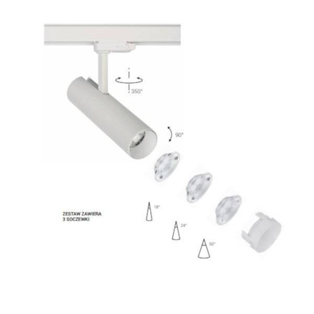 8766 Oprawa oświetleniowa CTLS MILO LED WHITE 15W, 3000K (8766) - Nowodvorski