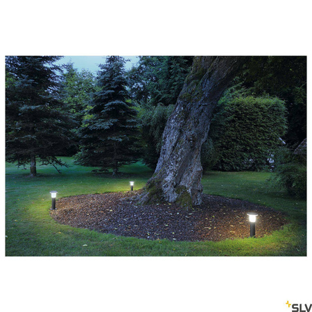 ALPA MUSHROOM 45, lampa podłogowa outdoor, TC-(D,H,T,Q)SE, IP55, kamienna szara, Ø/W 16/40 cm, maks. 24W (228935) - SLV