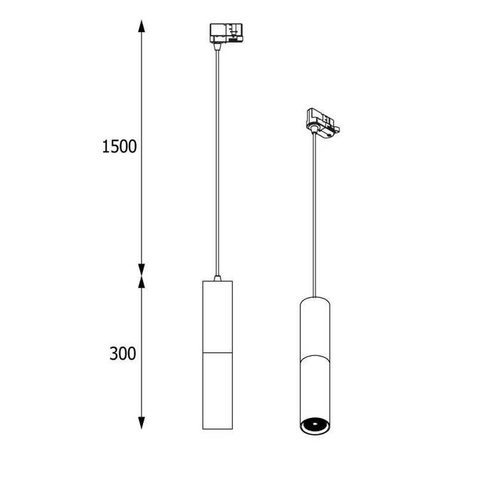 ANN LED SLM PremiumWhite, L09, wisząca track, 1280lm/15D/940, biały sygnałowy (mat struktura) RAL 9003 (T214/LA96A2/L09/WTdPW/117/15D/940) - Cleoni