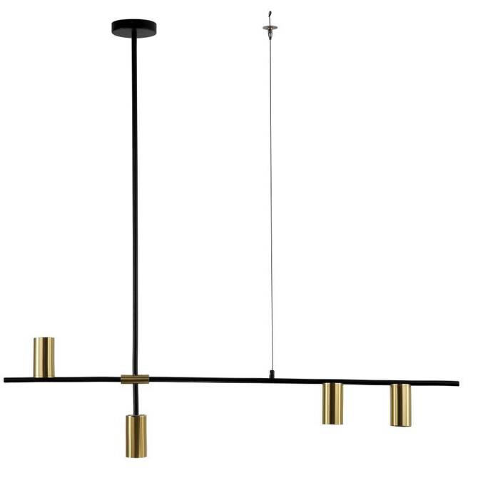 Arizona 4 linia lampa wisząca czarny/złoty (LP-074/4PL BK/GD) - Light Prestige