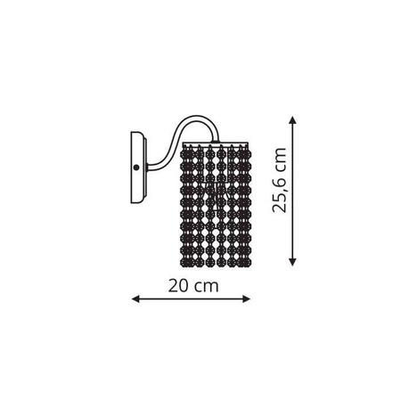 Bright Star kinkiet (LP-812/1W) - Light Prestige