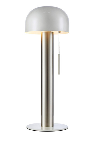 COSTA Table 1L Satin Nickel/White (108577) Markslojd