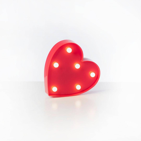 CZERWONE SERCE PLASTIKOWE LED (EKD4062) - Eko-Light