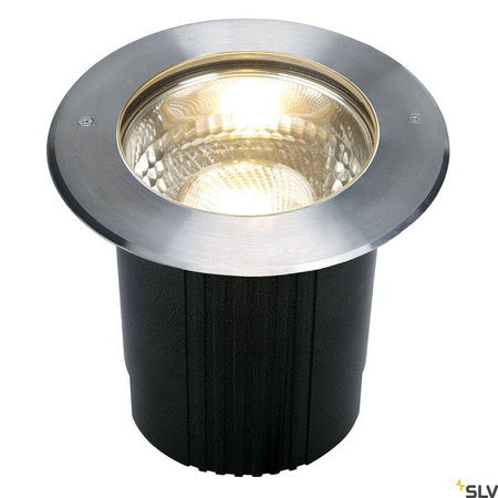 DASAR 215, lampa podłogowa wpuszczana outdoor, TC-(D,H,T,Q)SE, IP67, okrągła, stal nierdzewna 316, maks. 80W (229200) - SLV