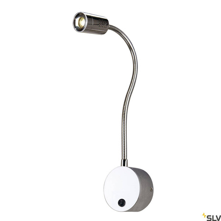 DIO FLEX PLATE, lampa ścienna, Power LED 1W, 3000K, chrom (146682) - SLV