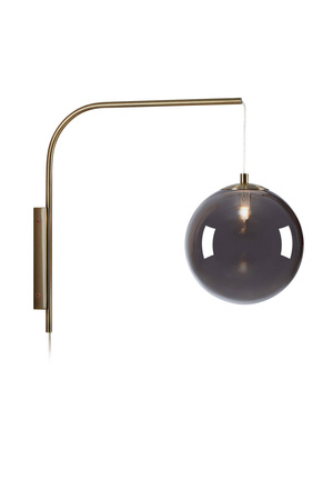 DIONE Wall 1L Smoke/Antique Brass (108419) Markslojd