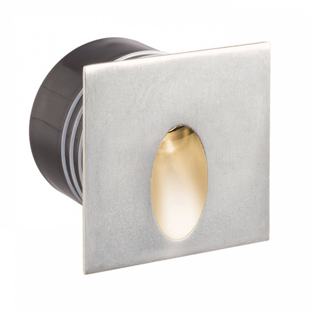 ELICA kwadratowa zewnętrzny nikiel mat 230V/700mA LED 3W IP54 3000K Redlux/Rendl
