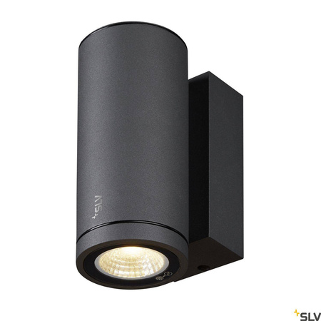 ENOLA ROUND S, single lampa ścienna natynkowa LED outdoor, kolor antracytowy (1003422) - SLV