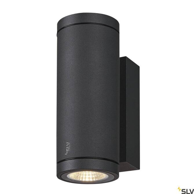 ENOLA ROUND UP/DOWN S, lampa ścienna natynkowa LED outdoor, kolor antracytowy (1003424) - SLV