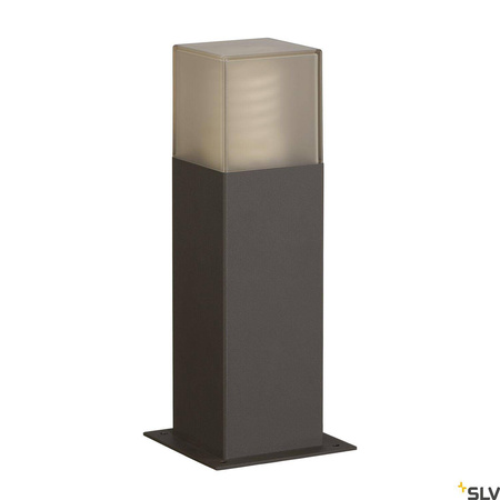 GRAFIT 30, lampa podłogowa outdoor, TC-DSE, IP44, antracytowa, żarówka energooszczędna, D/S/W 12/12/30 cm, maks. 11W (231215) - SLV