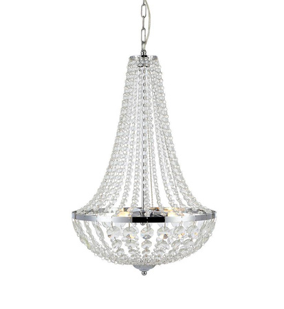 GRÄNSÖ Chandelier 3L Chrome/MC IP44