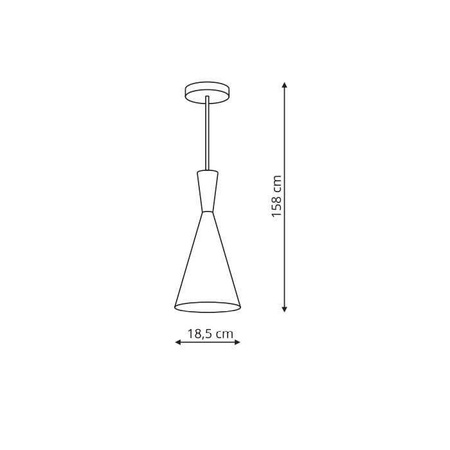 Garda 1 lampa wisząca biała LP-42011/1P (LP-42011/1P BIAŁY) - Light Prestige