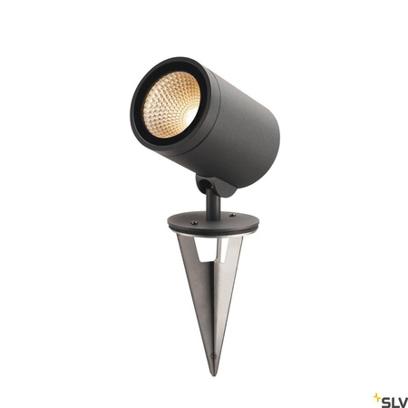 HELIA, lampa podłogowa i do oświetlania ścieżek outdoor, LED, 3000K, okrągła, antracytowa, 15W, można przekształcić w lampę wbijaną w grunt (228555) - SLV
