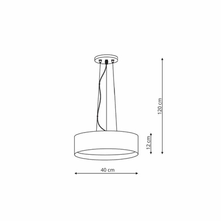 Hudson lampa wisząca biała/złota (LP-043/1P WH/GD) - Light Prestige